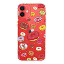 Painted Pattern High Transparent TPU Protective Case For iPhone 13 mini(Donuts)