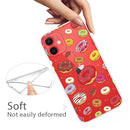 Painted Pattern High Transparent TPU Protective Case For iPhone 13 mini(Donuts)