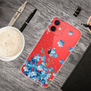 Painted Pattern High Transparent TPU Protective Case For iPhone 13 mini(Star Flower)