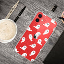 Painted Pattern High Transparent TPU Protective Case For iPhone 13 mini(White Sea Lion)