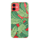 Painted Pattern High Transparent TPU Protective Case For iPhone 13 mini(Banana Leaf)