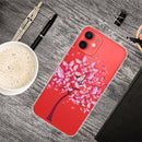 Painted Pattern High Transparent TPU Protective Case For iPhone 13 mini(Butterfly Tree)