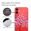 Painted Pattern High Transparent TPU Protective Case For iPhone 13 mini(Butterfly Tree)
