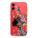 Painted Pattern High Transparent TPU Protective Case For iPhone 13 mini(Flower Girl)