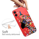 Painted Pattern High Transparent TPU Protective Case For iPhone 13 mini(Flower Girl)