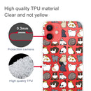 Painted Pattern High Transparent TPU Protective Case For iPhone 13 mini(Mini Cat)