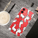 Painted Pattern High Transparent TPU Protective Case For iPhone 13 mini(Alpaca)