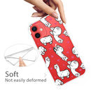 Painted Pattern High Transparent TPU Protective Case For iPhone 13 mini(Alpaca)