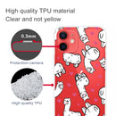 Painted Pattern High Transparent TPU Protective Case For iPhone 13 mini(Alpaca)