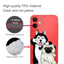 Painted Pattern High Transparent TPU Protective Case For iPhone 13 mini(Selfie Dog)