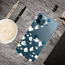 Painted Pattern High Transparent TPU Protective Case For iPhone 13 Pro(Magnolia)