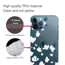 Painted Pattern High Transparent TPU Protective Case For iPhone 13 Pro(Magnolia)
