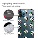 Painted Pattern High Transparent TPU Protective Case For iPhone 13 Pro(Panda)