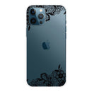 Painted Pattern High Transparent TPU Protective Case For iPhone 13 Pro(Lace Flower)