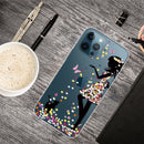 Painted Pattern High Transparent TPU Protective Case For iPhone 13 Pro(Girl)