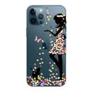 Painted Pattern High Transparent TPU Protective Case For iPhone 13 Pro(Girl)