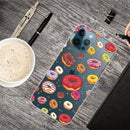 Painted Pattern High Transparent TPU Protective Case For iPhone 13 Pro(Donuts)