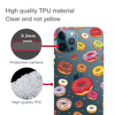 Painted Pattern High Transparent TPU Protective Case For iPhone 13 Pro(Donuts)