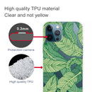 Painted Pattern High Transparent TPU Protective Case For iPhone 13 Pro(Banana Leaf)