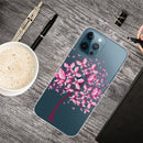 Painted Pattern High Transparent TPU Protective Case For iPhone 13 Pro(Butterfly Tree)