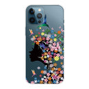 Painted Pattern High Transparent TPU Protective Case For iPhone 13 Pro(Flower Girl)