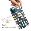 Painted Pattern High Transparent TPU Protective Case For iPhone 13 Pro(Mini Cat)
