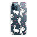 Painted Pattern High Transparent TPU Protective Case For iPhone 13 Pro(Alpaca)