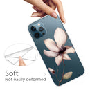 Painted Pattern High Transparent TPU Protective Case For iPhone 13 Pro(Lotus)