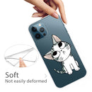 Painted Pattern High Transparent TPU Protective Case For iPhone 13 Pro(Tilted Head Cat)