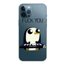 Painted Pattern High Transparent TPU Protective Case For iPhone 13 Pro Max(Penguin)