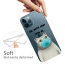 Painted Pattern High Transparent TPU Protective Case For iPhone 13 Pro Max(Mask Cat)