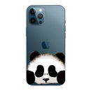 Painted Pattern High Transparent TPU Protective Case For iPhone 13 Pro Max(Hug Face Panda)
