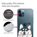 Painted Pattern High Transparent TPU Protective Case For iPhone 13 Pro Max(Pinch Face Dog)