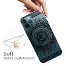 Painted Pattern High Transparent TPU Protective Case For iPhone 13 Pro Max(Mandala)