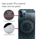 Painted Pattern High Transparent TPU Protective Case For iPhone 13 Pro Max(Mandala)