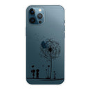Painted Pattern High Transparent TPU Protective Case For iPhone 13 Pro Max(Dandelion)