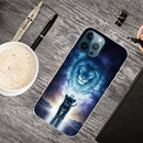Painted Pattern High Transparent TPU Protective Case For iPhone 13 Pro Max(The Lion King)