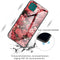 For Samsung Galaxy A22 5G Colorful Painted Glass Shockproof Protective Case(Flower)