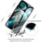 For Samsung Galaxy A22 5G Colorful Painted Glass Shockproof Protective Case(Wolf)
