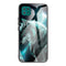 For Samsung Galaxy A22 5G Colorful Painted Glass Shockproof Protective Case(Wolf)