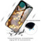 For Samsung Galaxy A22 5G Colorful Painted Glass Shockproof Protective Case(Fox)