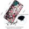 For Samsung Galaxy A22 5G Colorful Painted Glass Shockproof Protective Case(Chocolate)