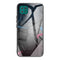 For Samsung Galaxy A22 5G Colorful Painted Glass Shockproof Protective Case(Technology Rhombus)