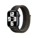 Loop Type Sport Watch Band For Apple Watch Series 7 41mm / 6 & SE & 5 & 4 40mm / 3 & 2 & 1 38mm (Black Grey)