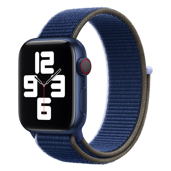 Loop Type Sport Watch Band For Apple Watch Series 7 41mm / 6 & SE & 5 & 4 40mm / 3 & 2 & 1 38mm(Dark Sea Blue)