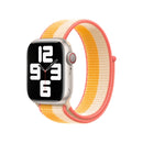Loop Type Sport Watch Band For Apple Watch Series 7 41mm / 6 & SE & 5 & 4 40mm / 3 & 2 & 1 38mm (Beige White)