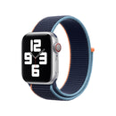 Loop Type Sport Watch Band For Apple Watch Series 7 41mm / 6 & SE & 5 & 4 40mm / 3 & 2 & 1 38mm(Dark Navy Blue)
