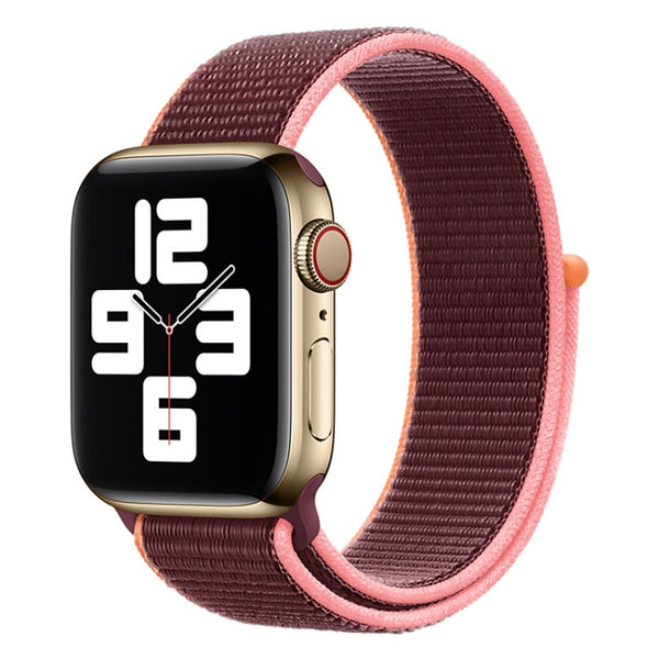 Loop Type Sport Watch Band For Apple Watch Series 7 41mm / 6 & SE & 5 & 4 40mm / 3 & 2 & 1 38mm(Plum)