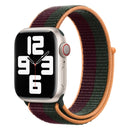 Loop Type Sport Watch Band For Apple Watch Series 7 41mm / 6 & SE & 5 & 4 40mm / 3 & 2 & 1 38mm (Cherry Green)