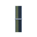 Loop Type Sport Watch Band For Apple Watch Series 7 45mm / 6 & SE & 5 & 4 44mm / 3 & 2 & 1 42mm (Blue Green)